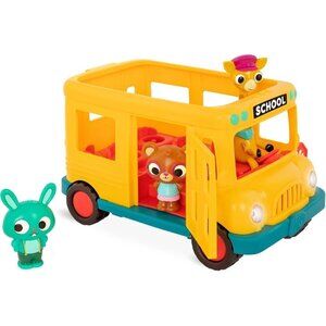 🆕 School Bus Yellow Bonnie's Musical Lights Sounds Toddlers Vehicle Kids Toys